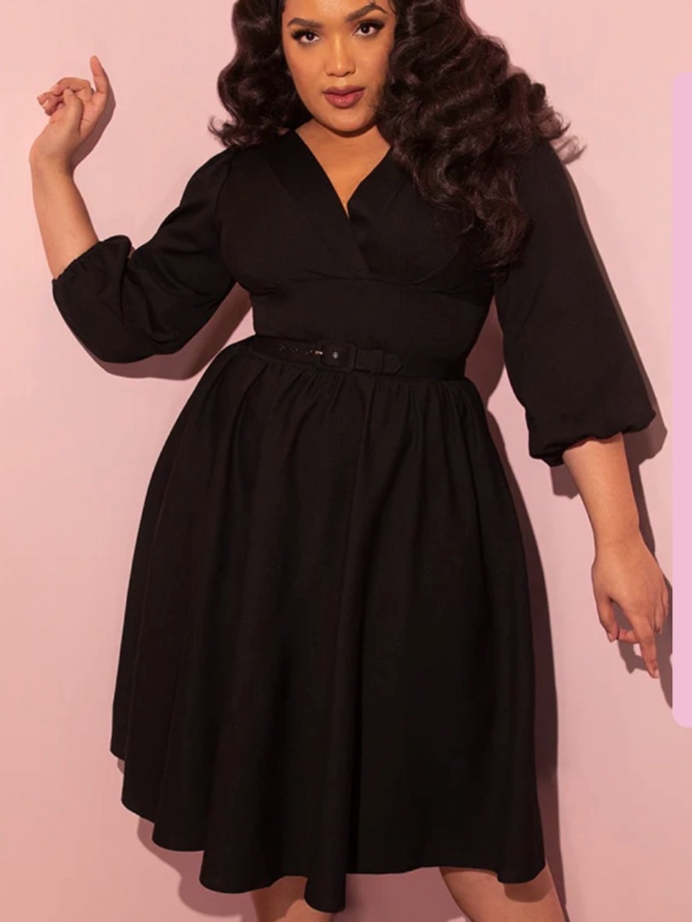 Bawdy Swing Dress in Black
